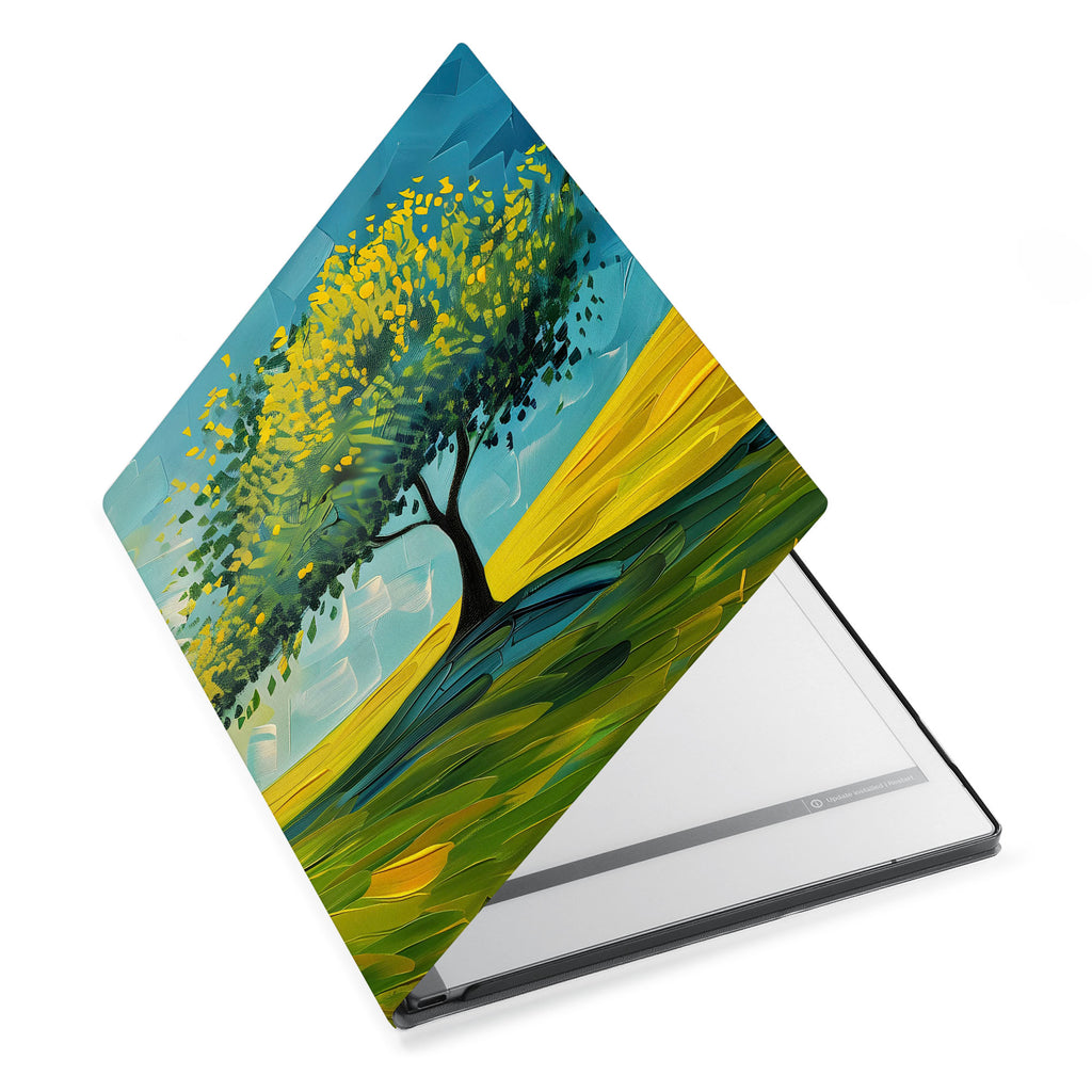 The Personalized VistaCase reMarkable Pen Holder Casewith Tree Painting design adds a touch of elegance to your device.