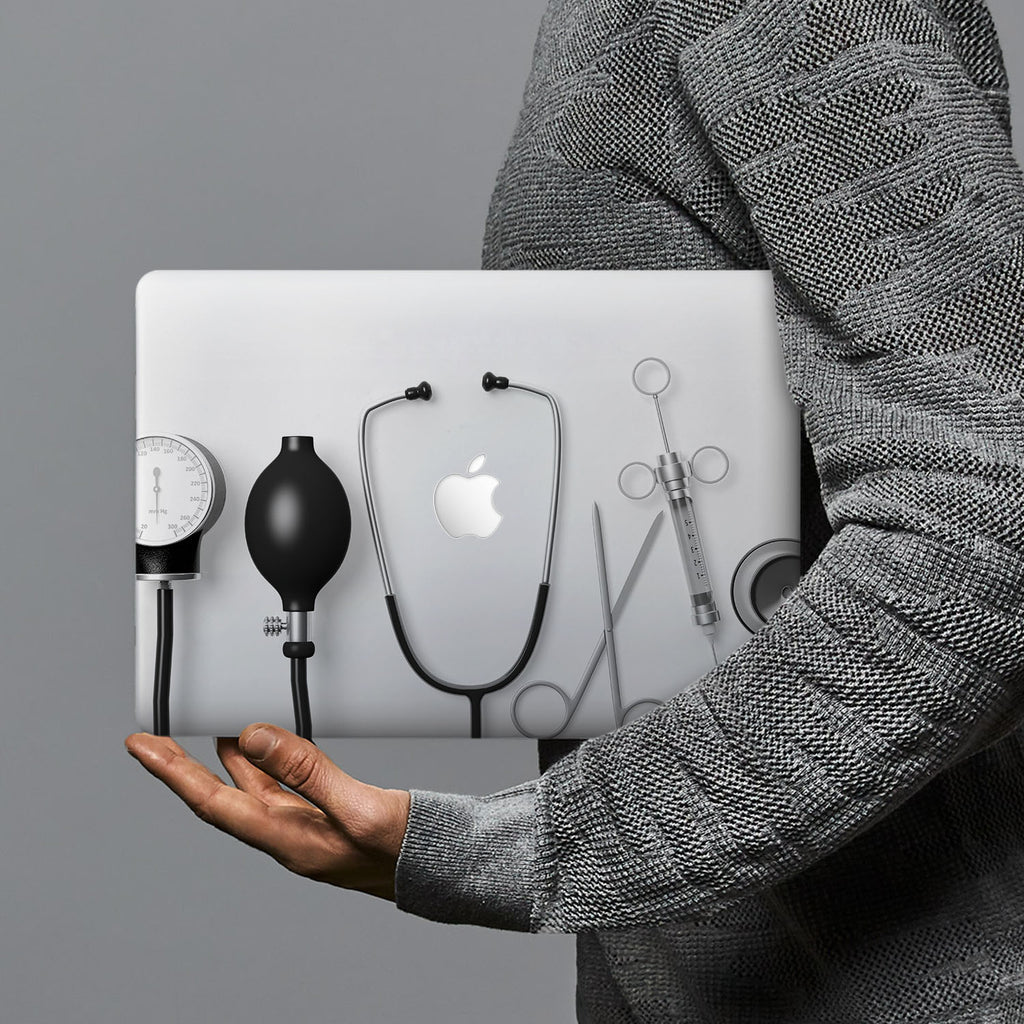 hardshell case with Doctor design combines a sleek hardshell design with vibrant colors for stylish protection against scratches, dents, and bumps for your Macbook