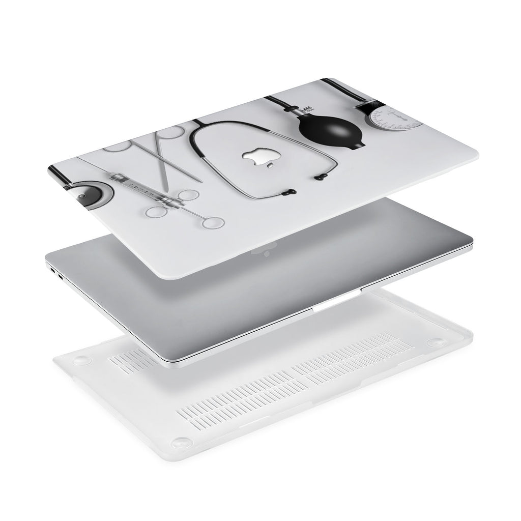 Ultra-thin and lightweight two-piece hardshell case with Doctor design is easy to apply and remove - swap