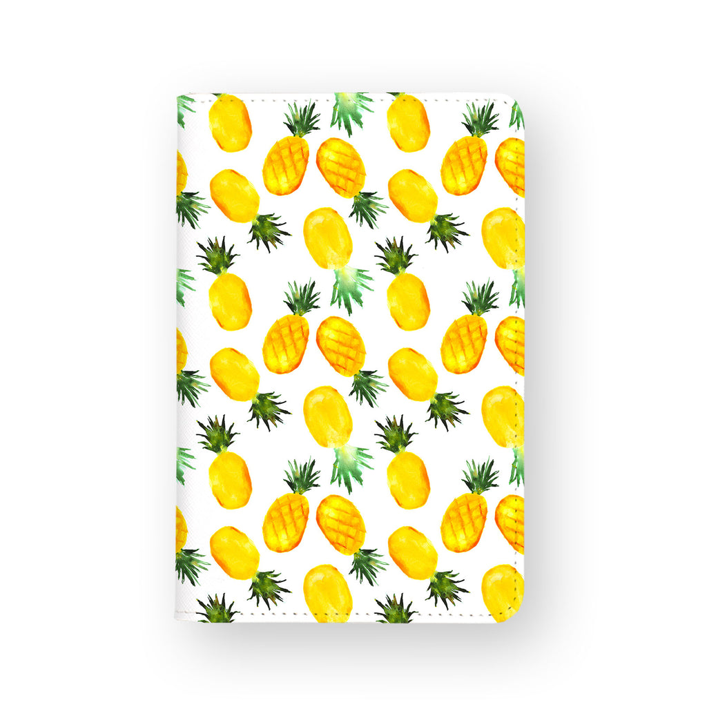 front view of personalized RFID blocking passport travel wallet with 02 design