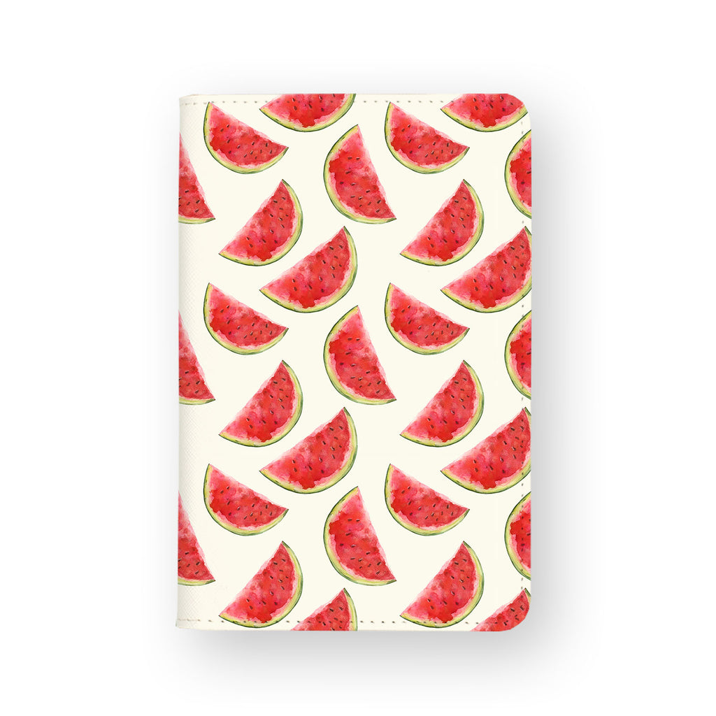 front view of personalized RFID blocking passport travel wallet with 05 design