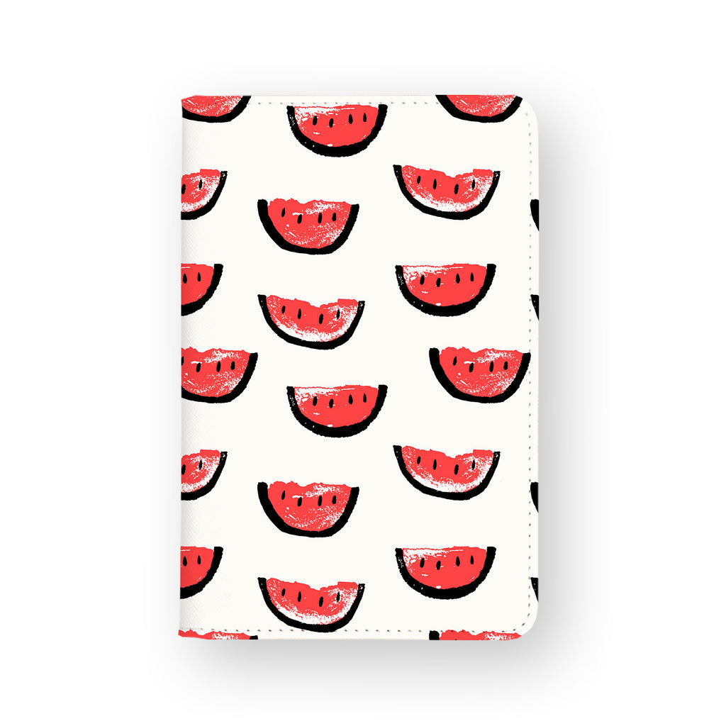 front view of personalized RFID blocking passport travel wallet with 03 design