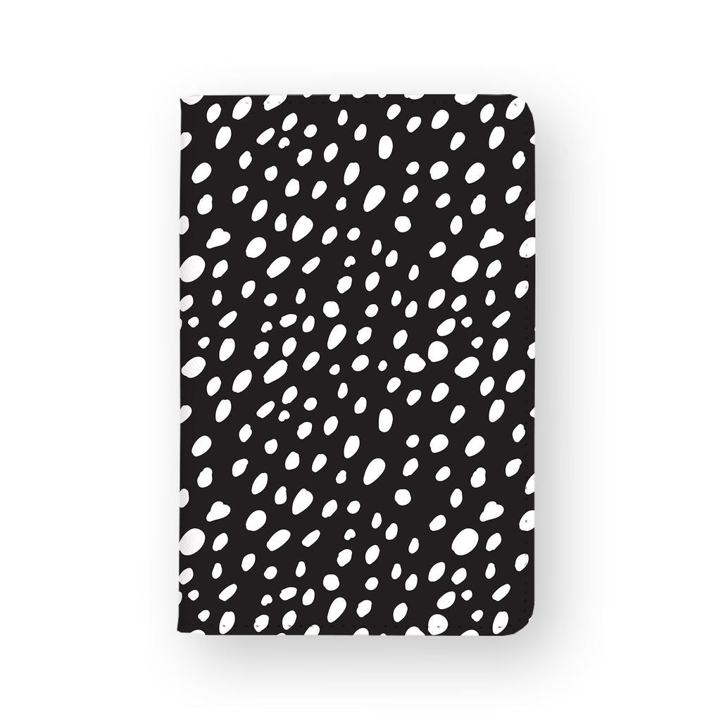 front view of personalized RFID blocking passport travel wallet with 01 design