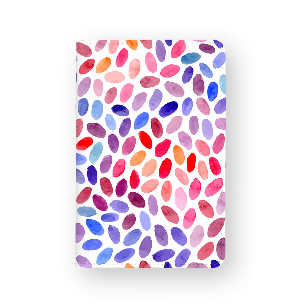 front view of personalized RFID blocking passport travel wallet with 03 design