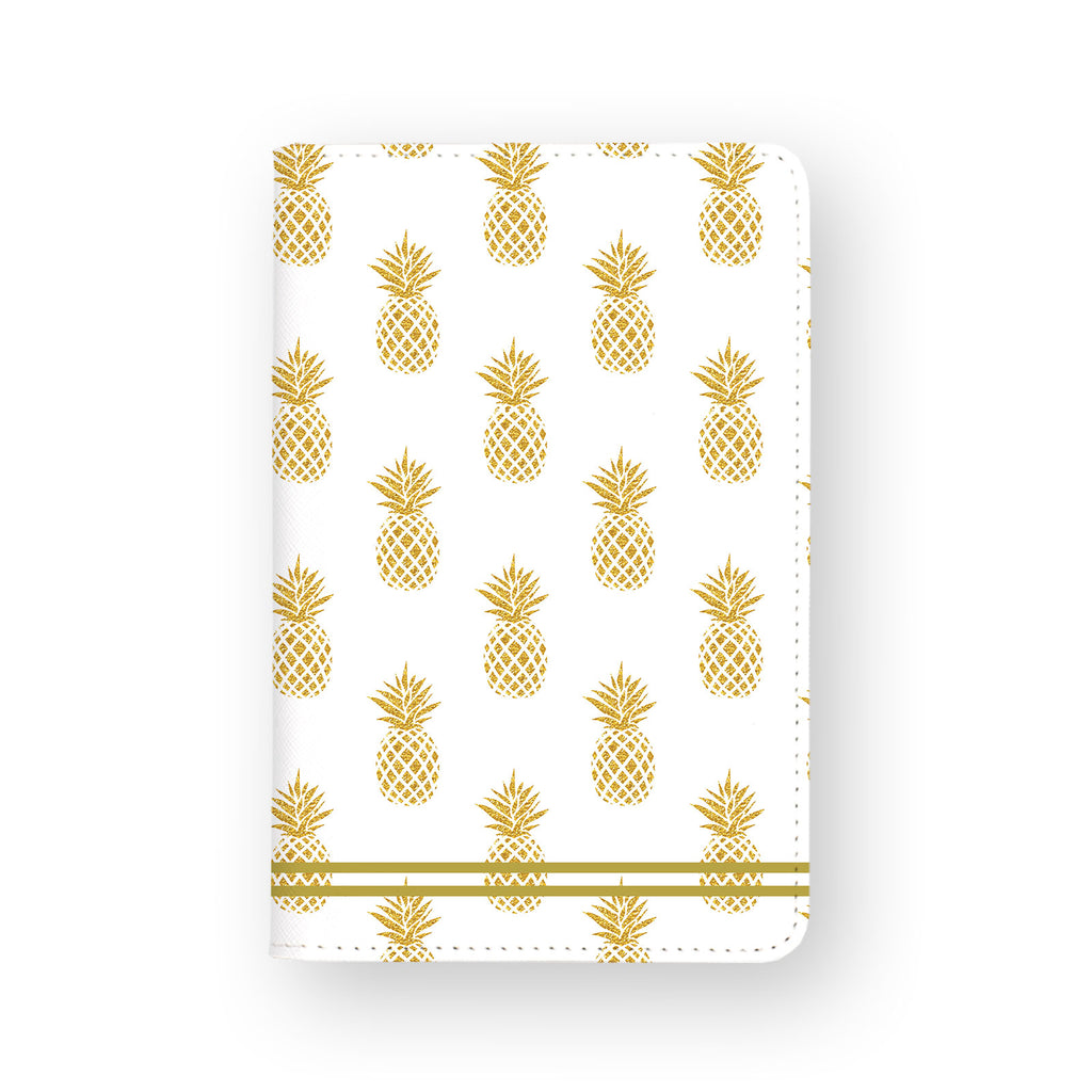 front view of personalized RFID blocking passport travel wallet with 06 design