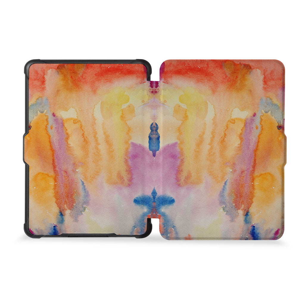 the whole front and back view of personalized kindle case paperwhite case with Splash design