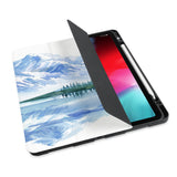 personalized iPad case with pencil holder and Watercolor View design - swap