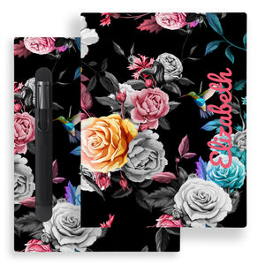 reMarkable 2 Marker Holder Case - Black Flower