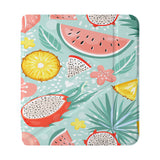 front view of personalized Kobo case with Tropical Fruits design