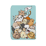 the front side of Personalized Microsoft Surface Pro and Go Case with Cute Cats design