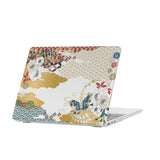 personalized microsoft laptop case features a lightweight two-piece design and Japanese Pattern print