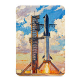 the front view of Personalized Samsung Galaxy Tab Case with Elon Musk SpaceX design