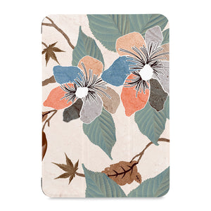 the front view of Personalized Samsung Galaxy Tab Case with Artistic Flower design