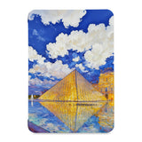 the front view of Personalized Samsung Galaxy Tab Case with France Famous Attractions design