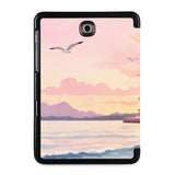 the back view of Personalized Samsung Galaxy Tab Case with Australia Oil Painting design