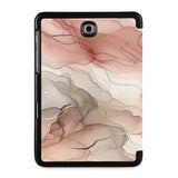 the back view of Personalized Samsung Galaxy Tab Case with Marble design