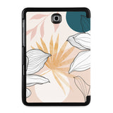 the back view of Personalized Samsung Galaxy Tab Case with Spring design