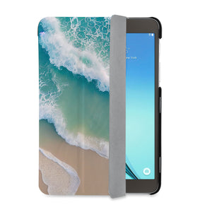 auto on off function of Personalized Samsung Galaxy Tab Case with Sea Waves design - swap