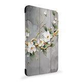 the side view of Personalized Samsung Galaxy Tab Case with Flower Painting design