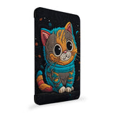 the side view of Personalized Samsung Galaxy Tab Case with Cute Cat design