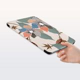 a hand is holding the Personalized Samsung Galaxy Tab Case with Artistic Flower design