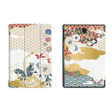 the whole printed area of Personalized Samsung Galaxy Tab Case with Japanese Pattern design