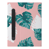 The Personalized VistaCase reMarkable Pen Holder Case with Pink Flower 2 design features a built-in Marker pen holder,