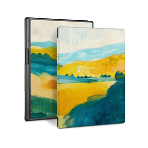 Vista Case reMarkable Folio case with Abstract Painting Design perfect fit for easy and comfortable use. Durable & solid frame protecting the reMarkable 2 from drop and bump.