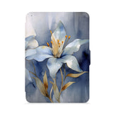 front view of personalized kindle paperwhite case with Artistic Flower design