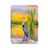 front view of personalized kindle paperwhite case with US Famous Attractions design