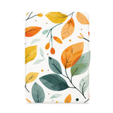 front view of personalized kindle paperwhite case with Leaves design