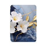 front view of personalized kindle paperwhite case with Artistic Flower design