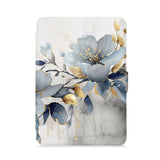 front view of personalized kindle paperwhite case with Artistic Flower design