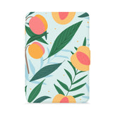 front view of personalized kindle paperwhite case with Tropical Fruits design