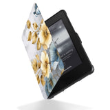 Reinforced rubber bumpers on the corners to protect your Kindle Paperwhite with Flower Art design