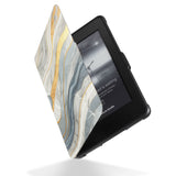 Reinforced rubber bumpers on the corners to protect your Kindle Paperwhite with Marble design