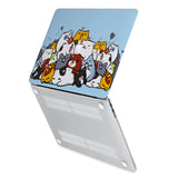 hardshell case with Cute Cats design has rubberized feet that keeps your MacBook from sliding on smooth surfaces