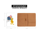 standard size of personalized RFID blocking passport travel wallet with Urban Jungle design