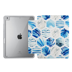 Vista Case iPad Premium Case with Geometric Flower Design uses Soft silicone on all sides to protect the body from strong impact.