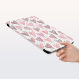 a hand is holding the Personalized Samsung Galaxy Tab Case with Love design