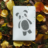 personalized RFID blocking passport travel wallet with Cute Animals design on maple leafs