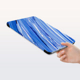 a hand is holding the Personalized Samsung Galaxy Tab Case with Futuristic design