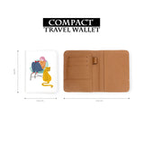 compact size of personalized RFID blocking passport travel wallet with Urban Jungle design