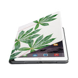Auto wake and sleep function of the personalized iPad folio case with Flat Flower design 