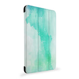 the side view of Personalized Samsung Galaxy Tab Case with Abstract Watercolor Splash design
