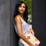 A yong girl holding personalized microsoft surface laptop case with Sweet design