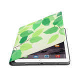 Auto wake and sleep function of the personalized iPad folio case with Leaves design 