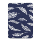 the front view of Personalized Samsung Galaxy Tab Case with Feather design