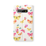 Back Side of Personalized Samsung Galaxy Wallet Case with Butterfly design - swap