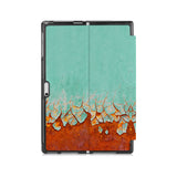 the back side of Personalized Microsoft Surface Pro and Go Case with Rusted Metal design